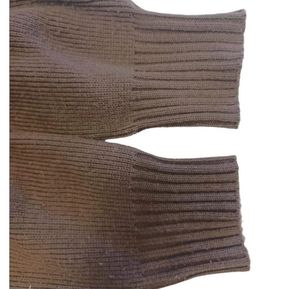 Rally Express Vintage Leather And Knot Sweater Jacket Size Small - Picture 6 of 10